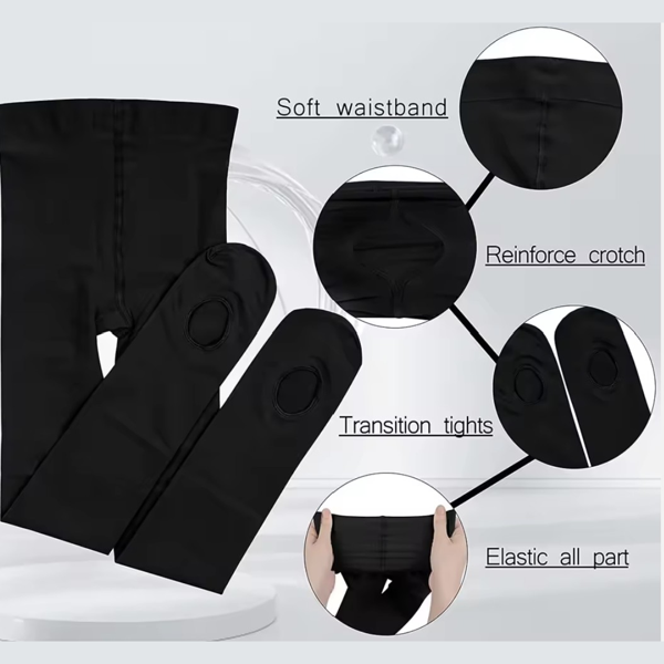 Colanți de balet 60D convertibili - imagine 7