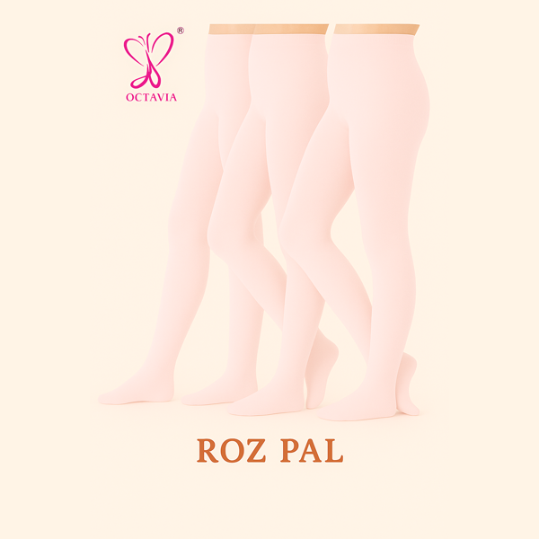 Colanți de balet 60D cu talpă întreagă - imagine 3