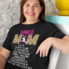 Tricou mamă de balerină Dance Mom A.K.A. negru, bumbac 100%