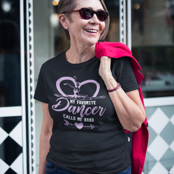Tricou bunică de balerină My Favorite Dancer Nana negru
