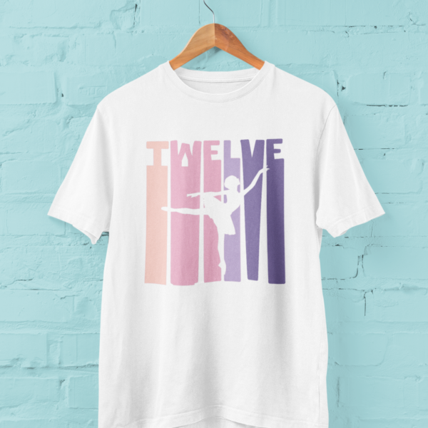 Tricou 12 Years Ballerina – Tricou Aniversare Fetițe