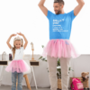 tricou ballet dad pentru tata de balerina turqoaz
