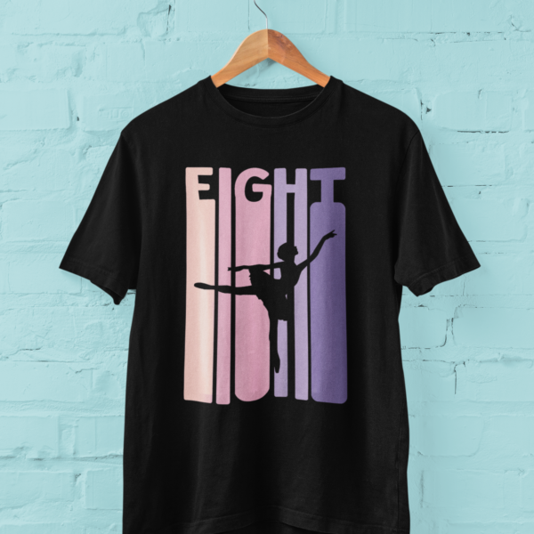 Tricou 8 Years Ballerina – Tricou Aniversare Fetițe