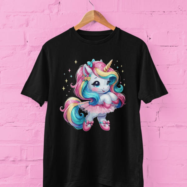 tricou copii cu unicorn dansator balerina