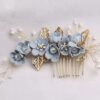 Accesoriu Floral pentru păr - floare albastră